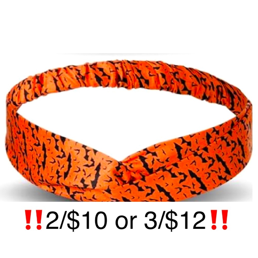Halloween Bat Headband, Orange & Black